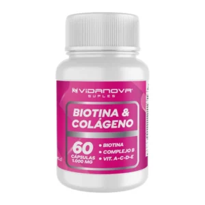 BIOTINA + COLÁGENO 1000MG 60CAPS